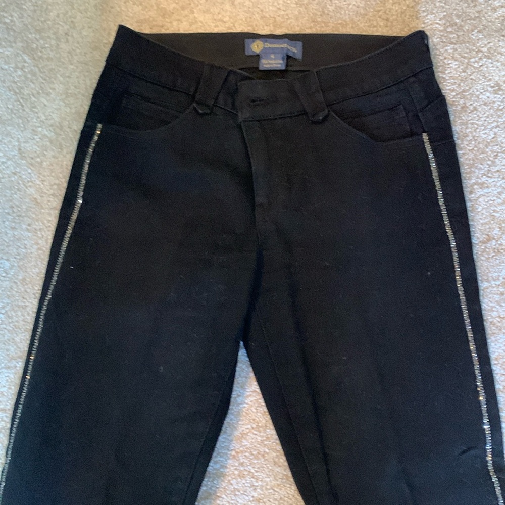 NWOT Embellished Democracy black jeans. Rhinestone embellishments.